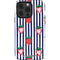 Bouffants and Broken Hearts Strawberries and Stripes iPhone 13 Pro Impact Case