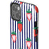 Bouffants and Broken Hearts Strawberries and Stripes iPhone 14 Plus Impact Case