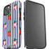 Bouffants and Broken Hearts Strawberries and Stripes iPhone 14 Plus Impact Case