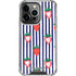 Bouffants and Broken Hearts Strawberries and Stripes iPhone 14 Pro Clear Case