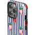Bouffants and Broken Hearts Strawberries and Stripes iPhone 15 Pro Impact Case