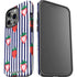 Bouffants and Broken Hearts Strawberries and Stripes iPhone 15 Pro Impact Case