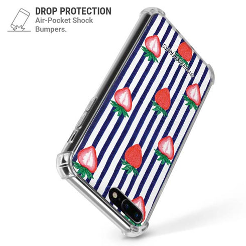 Bouffants and Broken Hearts Strawberries and Stripes iPhone 7/8 Plus Clear Case