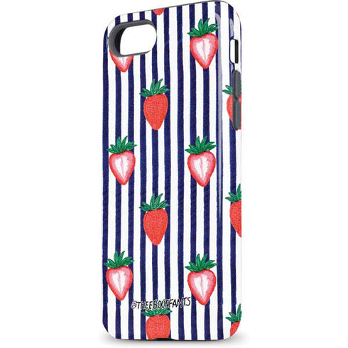 Bouffants and Broken Hearts Strawberries and Stripes iPhone 7 Pro Case