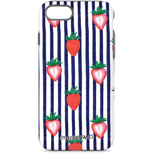 Bouffants and Broken Hearts Strawberries and Stripes iPhone 8 Pro Case