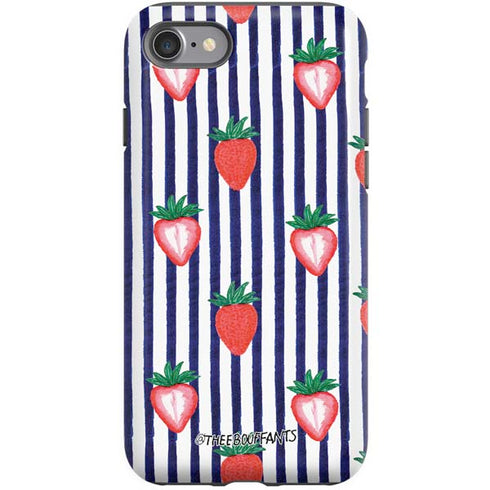 Bouffants and Broken Hearts Strawberries and Stripes iPhone SE (2nd & 3rd Gen) Pro Case