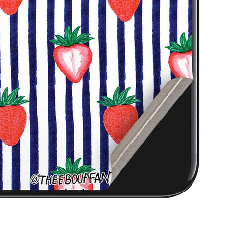 Bouffants and Broken Hearts Strawberries and Stripes iPhone SE (2nd & 3rd Gen) Skin
