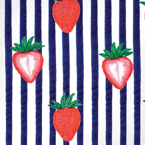 Bouffants and Broken Hearts Strawberries and Stripes iPhone XS Pro Case