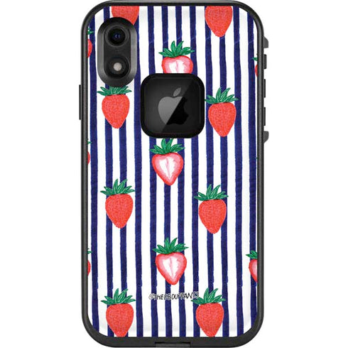 Bouffants and Broken Hearts Strawberries and Stripes LifeProof Fre iPhone Skin
