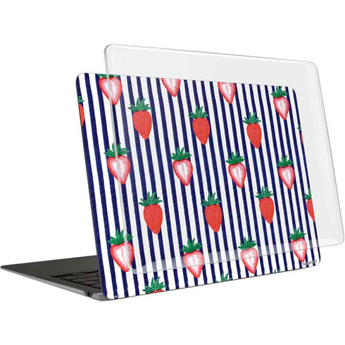 Bouffants and Broken Hearts Strawberries and Stripes MacBook Air 13in (2020) Case plus Skin