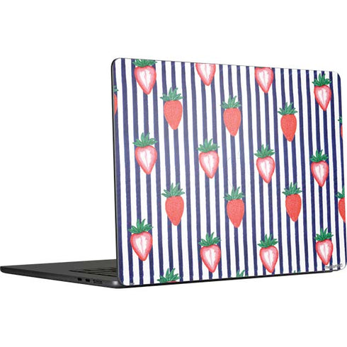 Bouffants and Broken Hearts Strawberries and Stripes MacBook Air 15 in (2023) Skin