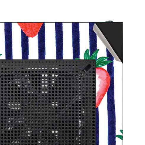 Bouffants and Broken Hearts Strawberries and Stripes NZXT H510 Compact ATX Mid-Tower Case Skin