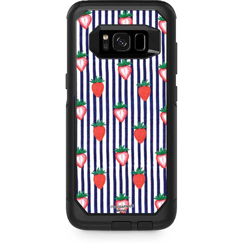 Bouffants and Broken Hearts Strawberries and Stripes Otterbox Commuter Galaxy Skin