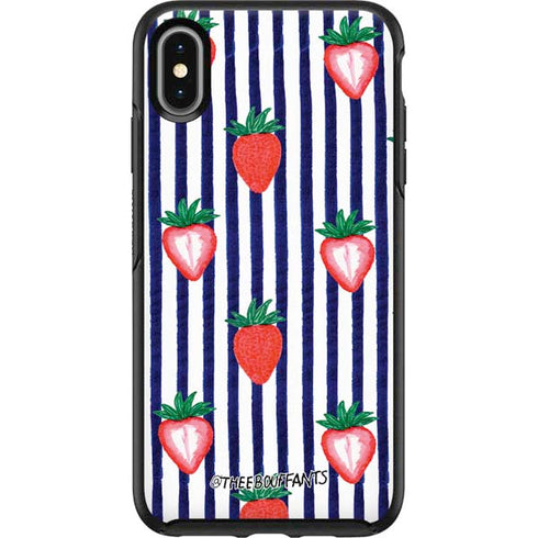 Bouffants and Broken Hearts Strawberries and Stripes Otterbox Symmetry iPhone Skin
