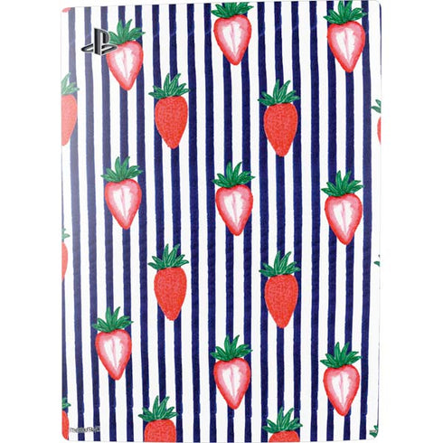 Bouffants and Broken Hearts Strawberries and Stripes PS5 Bundle Skin