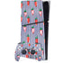 Bouffants and Broken Hearts Strawberries and Stripes PS5 Slim Digital Edition Bundle Skin