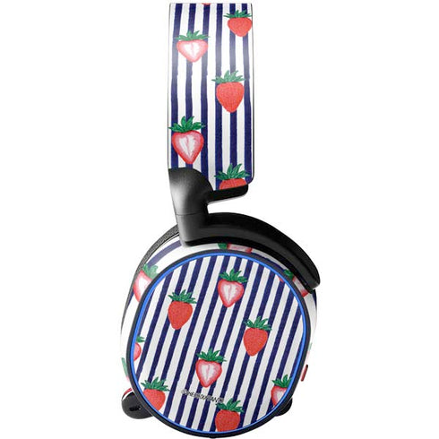 Bouffants and Broken Hearts Strawberries and Stripes SteelSeries Arctis 5 Skin