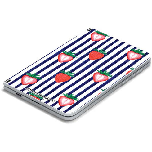 Bouffants and Broken Hearts Strawberries and Stripes Surface Duo Skin