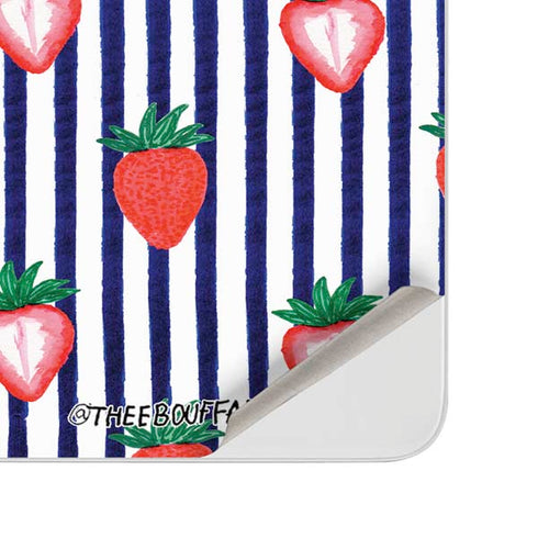 Bouffants and Broken Hearts Strawberries and Stripes Surface Duo Skin