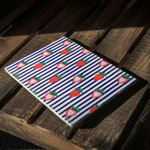 Bouffants and Broken Hearts Strawberries and Stripes Surface Laptop 2 Skin