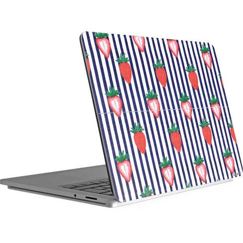 Bouffants and Broken Hearts Strawberries and Stripes Surface Laptop Studio Skin