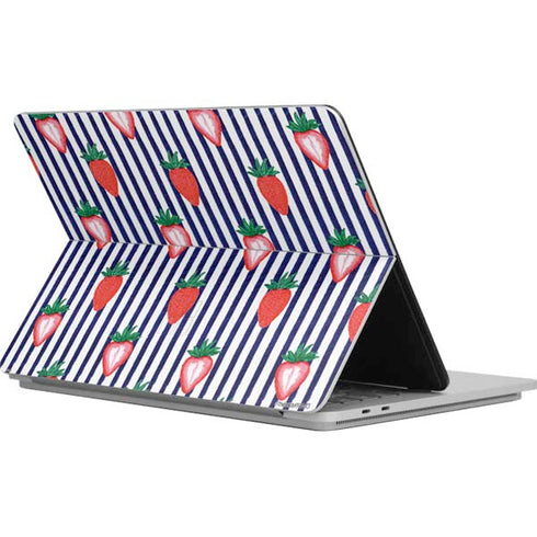 Bouffants and Broken Hearts Strawberries and Stripes Surface Laptop Studio Skin