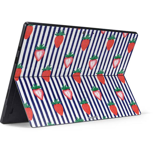 Bouffants and Broken Hearts Strawberries and Stripes Surface Pro 7 Skin
