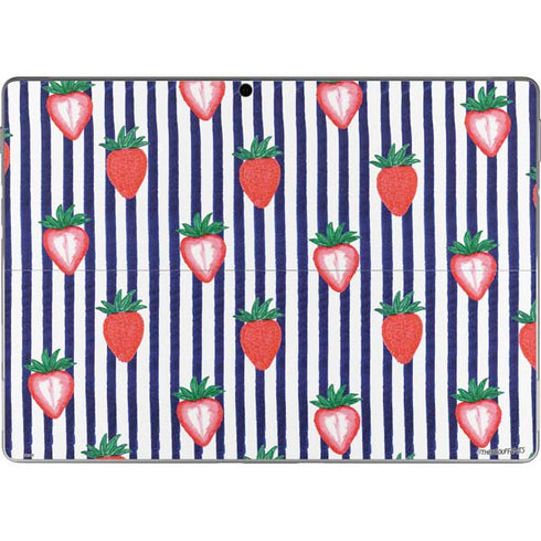 Bouffants and Broken Hearts Strawberries and Stripes Surface Pro 9 Skin
