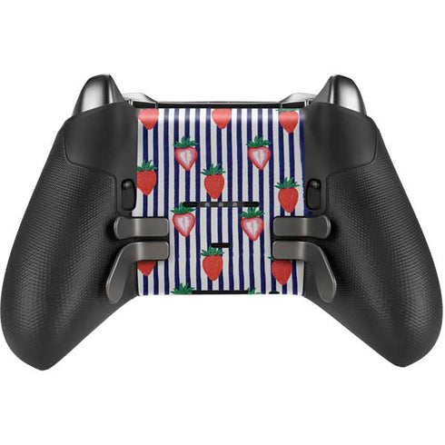 Bouffants and Broken Hearts Strawberries and Stripes Xbox Elite Wireless Controller Series 2 Skin