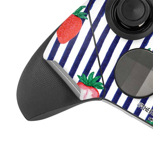 Bouffants and Broken Hearts Strawberries and Stripes Xbox Elite Wireless Controller Series 2 Skin