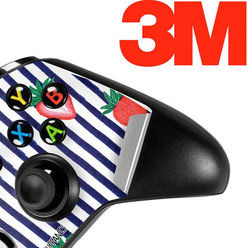 Bouffants and Broken Hearts Strawberries and Stripes Xbox One S All-Digital Edition Bundle Skin