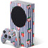Bouffants and Broken Hearts Strawberries and Stripes Xbox Series S Bundle Skin
