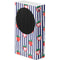 Bouffants and Broken Hearts Strawberries and Stripes Xbox Series S Console Skin