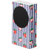 Bouffants and Broken Hearts Strawberries and Stripes Xbox Series S Console Skin