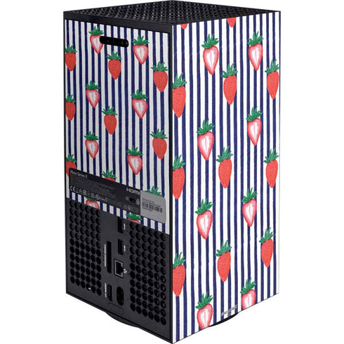 Bouffants and Broken Hearts Strawberries and Stripes Xbox Series X Bundle Skin