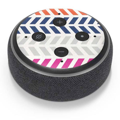 Striped Chevron Amazon Echo Dot Skin