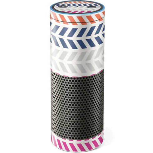 Striped Chevron Amazon Echo Skin