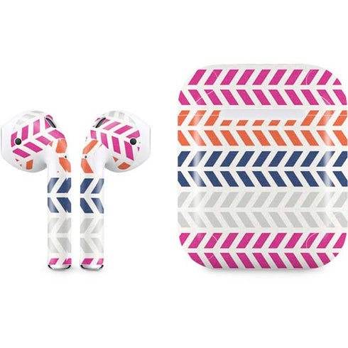 Striped Chevron Apple AirPods Skin