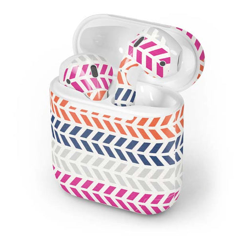 Striped Chevron Apple AirPods Skin