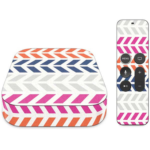 Striped Chevron Apple TV Skin