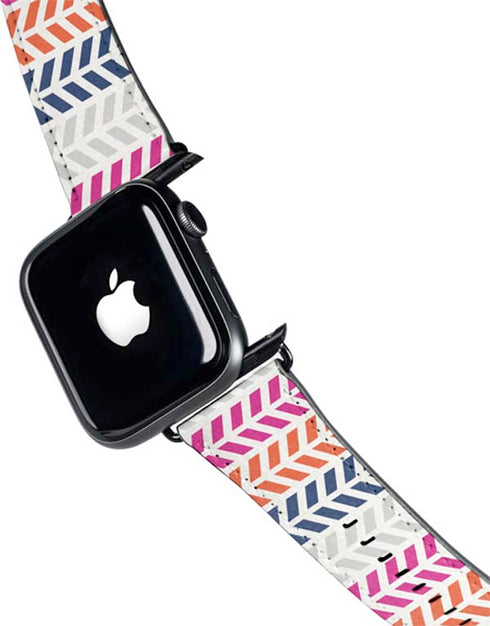 Striped Chevron Apple Watch Band 42-44mm