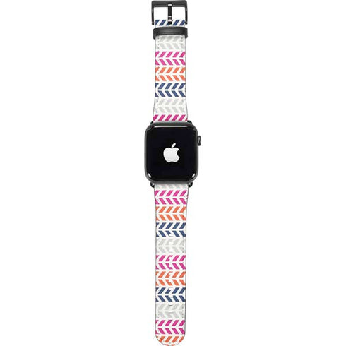 Striped Chevron Apple Watch Band 42-44mm