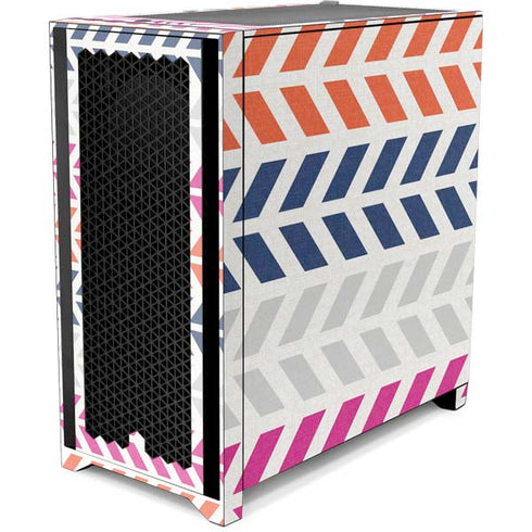 Striped Chevron Corsair 4000D Tempered Glass Mid-Tower ATX Case Skin