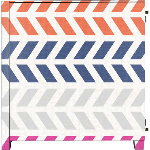 Striped Chevron Corsair 4000D Tempered Glass Mid-Tower ATX Case Skin