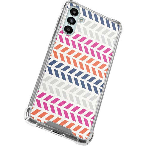 Striped Chevron Galaxy A13 5G Clear Case