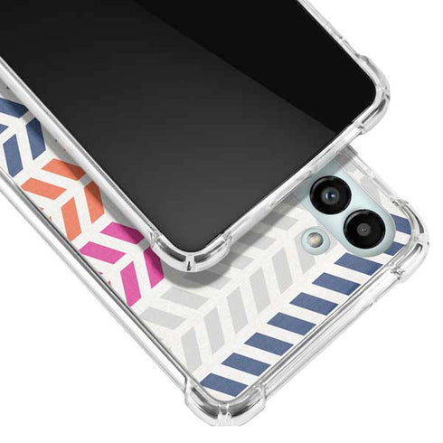 Striped Chevron Galaxy A13 5G Clear Case