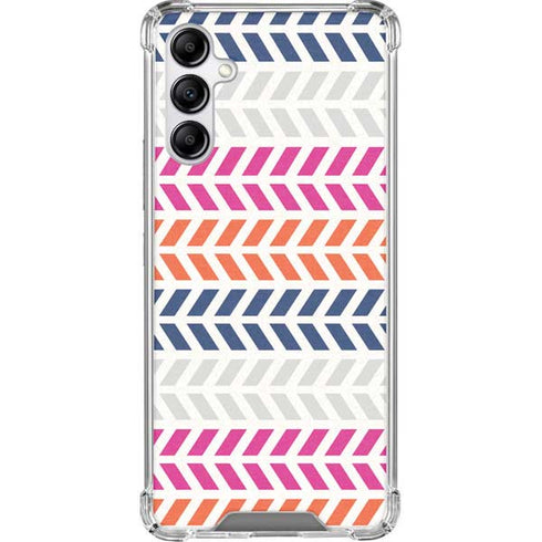 Striped Chevron Galaxy A14 5G Clear Case