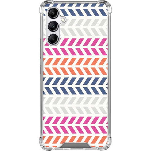 Striped Chevron Galaxy A15 5G Clear Case