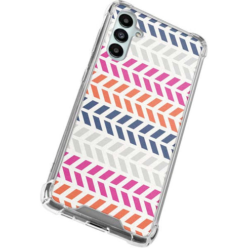 Striped Chevron Galaxy A15 5G Clear Case