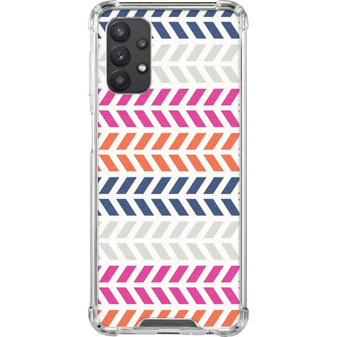 Striped Chevron Galaxy A32 5G Clear Case
